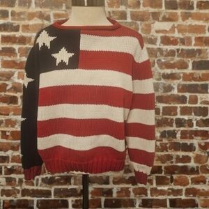 Tommy Hilfiger VINTAGE American Flag Crewneck Sweater